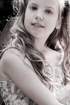 Portrait of a young sweet girl