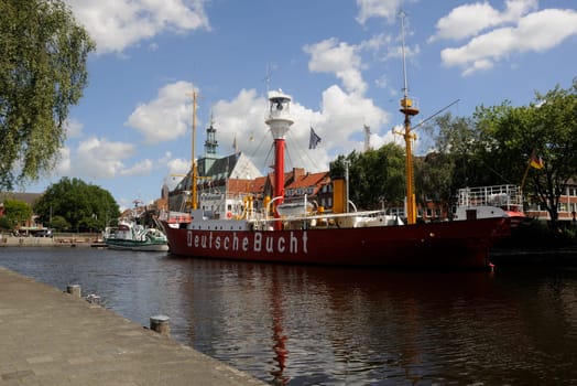 Old harbour in Emden