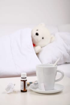 Teddy is sick