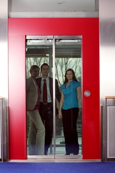 In the elevator