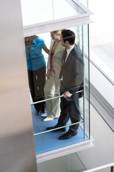 In the elevator