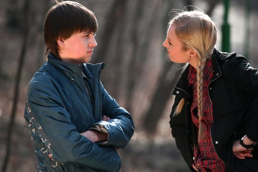 Quarrel in the park