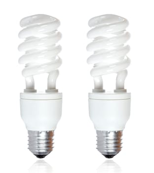 Two energy saving bulb