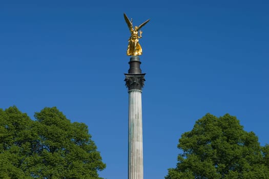 Spring at Munich's Angel of Peace