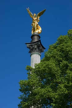 Spring at Munich's Angel of Peace