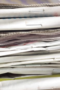 pile of newspapers