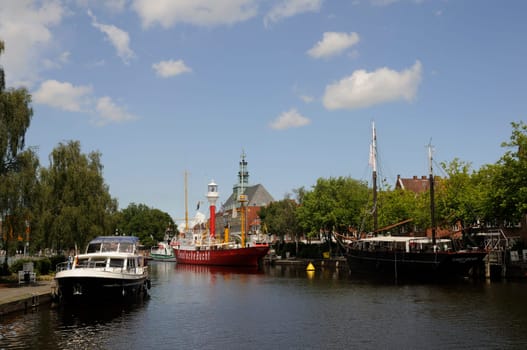 Old harbour in Emden