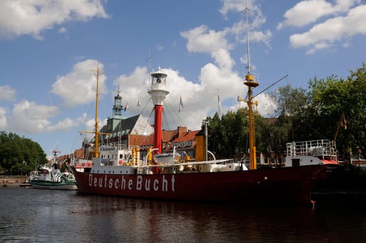 Old harbour in Emden