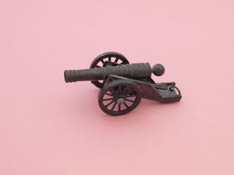 Scale model of a canon.