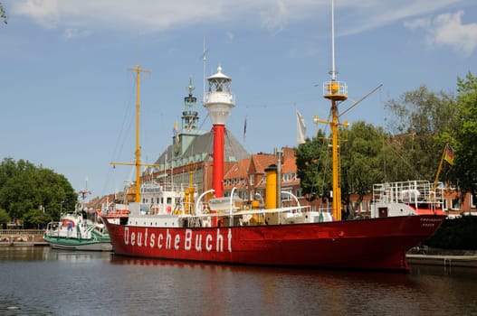 Old harbour in Emden