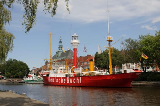 Old harbour in Emden