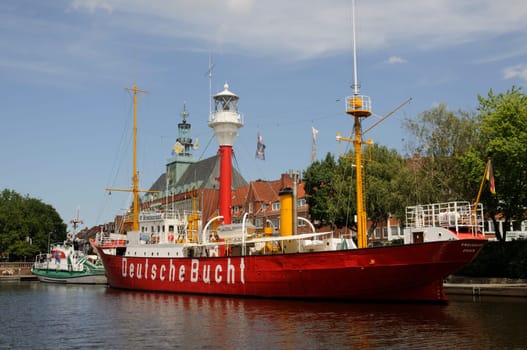 Old harbour in Emden