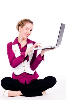 Typing on my notebook