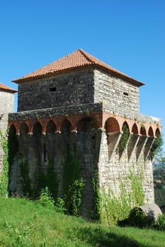 Ourém Castle (blue sky background)