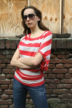 Woman with sunglasses