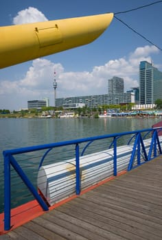 Modern Danube city in Vienna