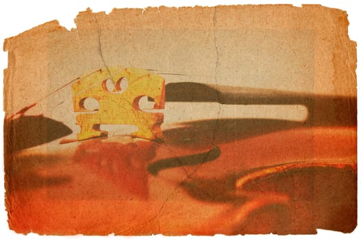 fiddle bridge in grunge style