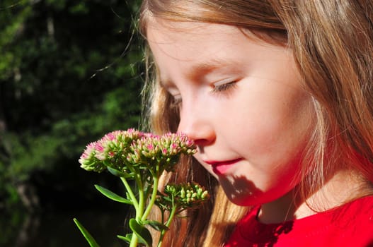 Girl with flower