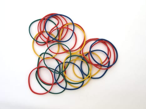 Colourful rubber bands