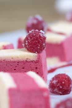 Raspberry biscuits