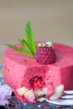 Raspberry and mint