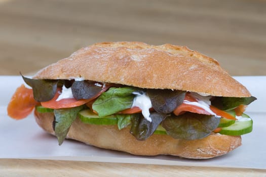 Salmon sandwiches