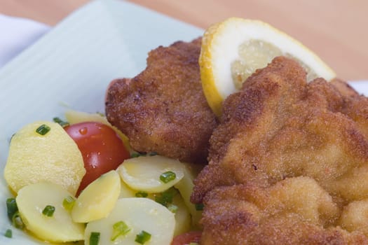 Chop with lemon