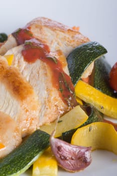 Zucchini chicken