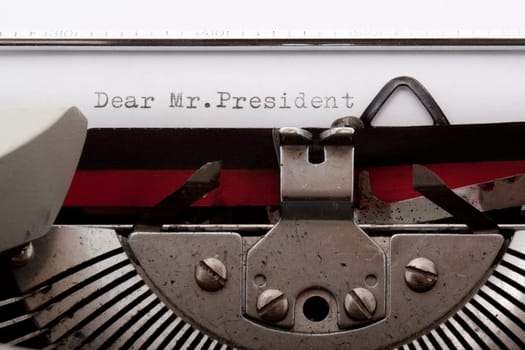 Letter to the President