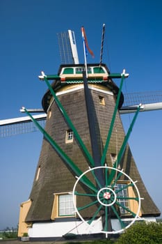 Dutch watermill at backside
