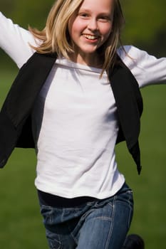 Girl in summer