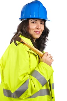 Female construction worker