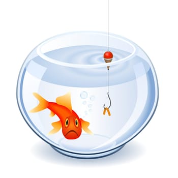 Fishing in fishbowl
