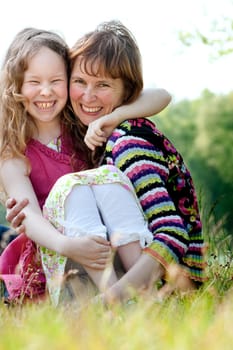 Happyness mother and daugther