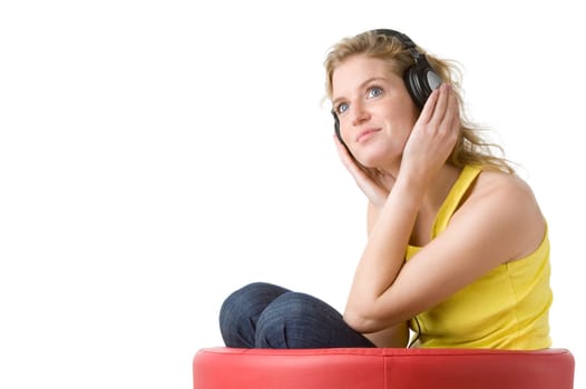 Young woman with headphones