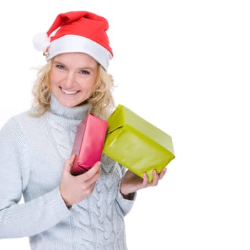 Woman with gifts