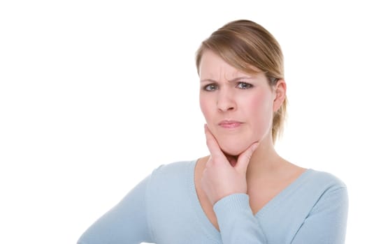 Pensive young woman