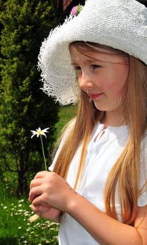 Girl with flower