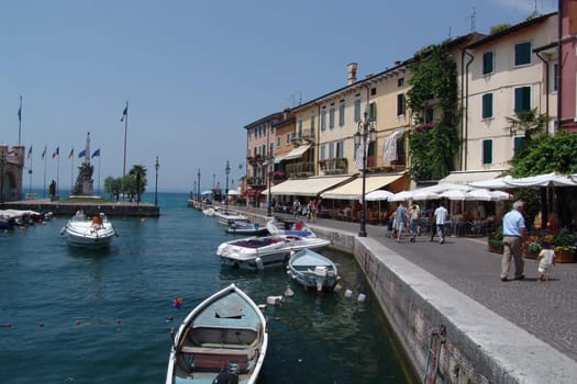 Harbour entrance on Lake Garda