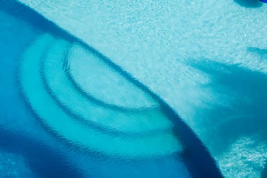 Blue Water and Palm Shadow