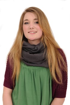 portrait of a long-haired girl