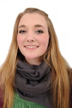 portrait of a long-haired girl