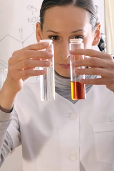 chemist working