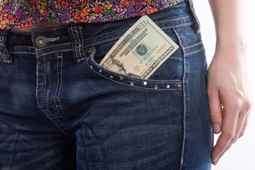 Dollars in pocket
