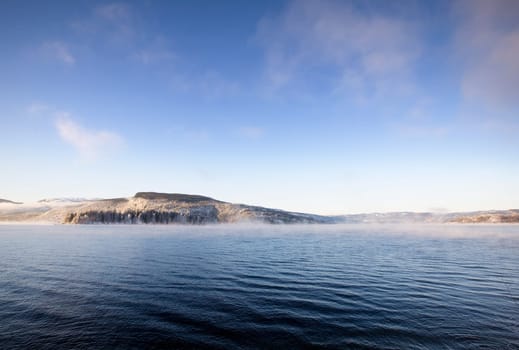 Winter Fjord Landscape