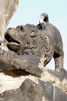 Lion Statue Detail