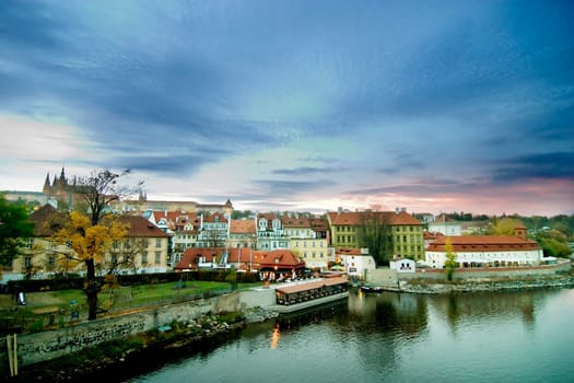 Cityscape with Castle - Prague