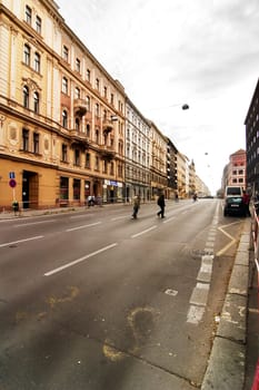 Prague Street Scene