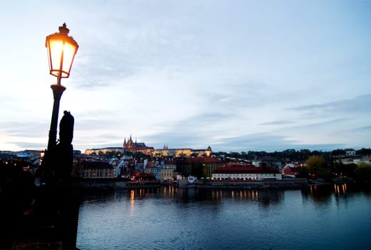 Cityscape with Castle - Prague