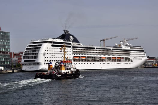 cruiseship in Kiel Germany